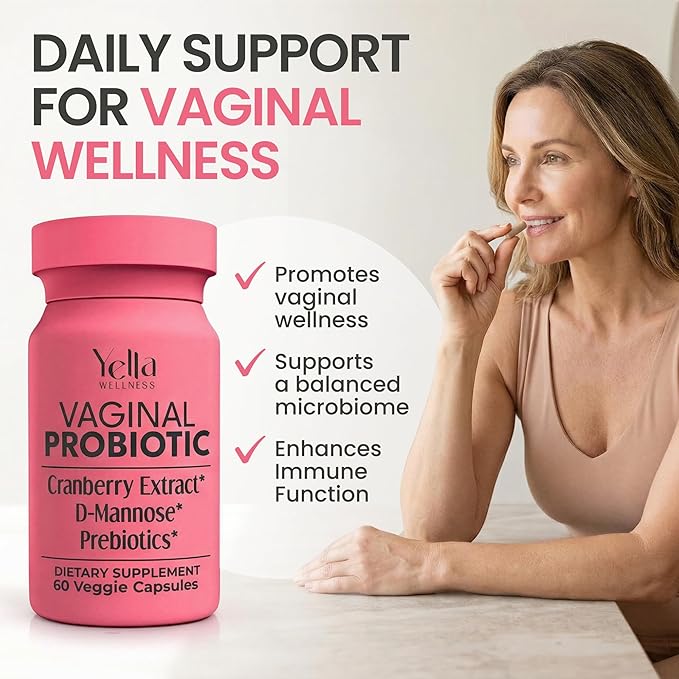 Vaginal Probiotics & Prebiotics for Women with Cranberry Extract | Supports Urinary Tract & PH Balance for Women | Probioticos Vajinal | Probiotics for Women's Vaginal Health- 60ct