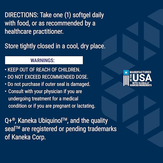 Life Extension Super Ubiquinol CoQ10 with Enhanced Mitochondrial Support – 200 mg, Shilajit – Promotes Heart Health, Cell Energy, Oxidative Stress – Gluten-Free, Non-GMO – 30 Softgels