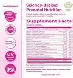 Pink Stork Total Prenatal Vitamins for Women | DHA, Folate, Iron, Choline, & Vitamin B12 | Preconception Nutrition | Prenatals for Women, Pregnancy Essentials | Doctor Formulated, 60 Count, Mint