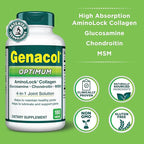 Genacol Optimum – Glucosamine, Chondroitin, MSM & Ultra-Hydrolyzed Collagen, Joint Support Tablets, 180 Count (60-Day Supply)