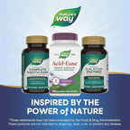 Nature's Way Acid Ease, Digestive Support Supplement for Sensitive Stomachs*, Marshmallow Root Extract, Slippery Elm Bark, Digestive Enzymes, 180 Vegan Capsules (Packaging May Vary)