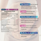 Daily Wellness Fertility Blend for Women - Fertility Supplements for Women, Conception Fertility Prenatal Vitamins, Trying to Conceive Progesterone Supplements, Cycle Support Conception Pills - 3 Pack