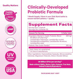 Pink Stork Women’s Health Probiotic, 50 Billion CFU | Clinically Studied Probiotics | Vaginal, Gut, Mood, & Hormone Balance | Yeast & Odor Support | Probiotic and Prebiotic Blend | 30 Vegan Capsules