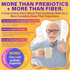 Fiber Gummies for Adults with Psyllium Husk, 7G(Soluble + Insoluble) Daily Prebiotic Fiber with Inulin, FOS, Guar Gum, Multivitamins for Daily Digestive Health, Regularity Support,Sugar Free,Pack of 2