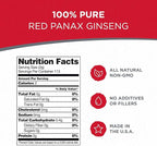 Red Panax Ginseng Powder with Natural Ginsenosides (16 oz)- Supports Healthy Energy, Vitality, Mood and More, Korean Panax Ginseng Root Powder for Smoothies, Coffee or Drinks (2 Packs)