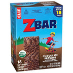 Zbar - Chocolate Brownie - Soft-Baked Energy Snack Bars - Non-GMO - 11g Whole Grains - USDA Organic Granola Bars (18 Pack)