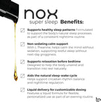 te Nox Super Sleep – Natural Sleep Aid for Relaxation & Circadian Rhythm Support | Helps Calm Restlessness, Supports Melatonin Production & Sleep-Wake Cycle | Liquid Formula | Non-GMO | Made in USA