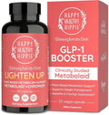 Happy Healthy Hippie GLP-1 Supplement (Metabolaid™ + Chromium) + Appetite Suppressant for Women | Metabolism Booster (AMPK) for Weight | Belly Fat Burner | Hunger & Cravings Control - 30 Vegan Caps
