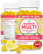 Lunakai USA Made Womens Multivitamin Gummies – Delicious Daily 16 Multi Vitamins for Women – Wellness, Energy & Essential Health Support, 60ct