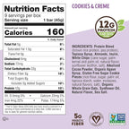 Lenny & Larry's Cookie-fied Protein Bar – Cookies & Creme Vegan Protein Bars 9x45g – Healthy Snacks with 12g Plant Protein & 5g Fiber – Gluten Free Power Bar, Non-GMO & Vegan