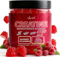 Creatine Monohydrate Gummies Complex 8500 MG for Men & Women, Creatine Monohydrate Supplement for Muscle Growth, Strength & Energy Support, Pre Workout Gummies 120 Count Raspberry Flavor
