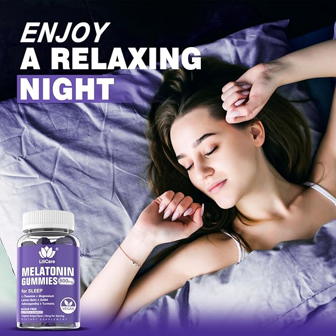 Melatonin 20mg Gummies for Adults (2 Packs) Extra Strength with L-Theanine, Ashwagandha, Magnesium, Turmeric, GABA, Lemon Balm and Chamomile for Supports Healthy Circadian Rhythm, Grape Flavor, 120ct