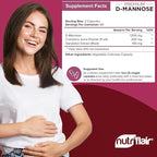 NutriFlair D-Mannose 120 Capsules, 1500mg - with Cranberry and Dandelion Extract - Natural Urinary Tract Health UTI Support - Best D Mannose Powder - Flush Impurities, Detox Body, for Women and Men