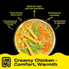 immi Creamy “Chicken” Ramen – Improved Taste, Better Texture & High Protein – Vegan, Ramen Noodles – Low Carb, Zero Sugar – Healthy Keto-Friendly Ramen Bowl, 6-Pack
