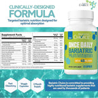 Bariatric Choice Once-Daily Bariatric Multivitamin with 45 mg of Iron | Easy to Swallow Capsule | Vitamin for Bariatric Surgery Patients | 90 Count (3-Month Supply)