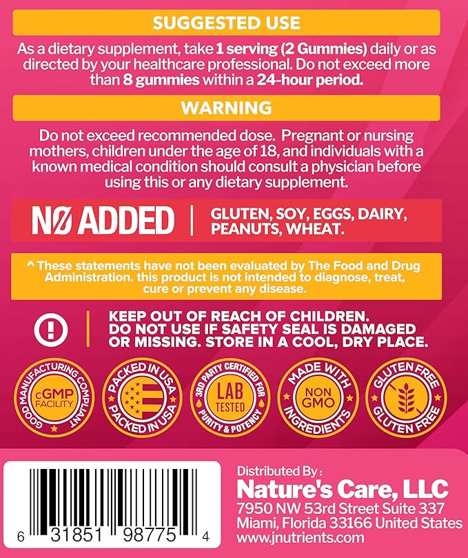 Collagen Gummies for Women & Men (90 Count) - Premium Hydrolyzed Collagen Type I & III for Hair, Skin & Nails Support - Great Tasting Tropical Flavor, Gluten-Free, Non-GMO - 90 Gummies (45 Servings)