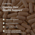 Sandhu's Biotin, Collagen & Keratin Complex | Supports Normal Hair Growth Cycle | Vitamins for Skin & Nails | Hair Supplements for Women & Men | Made in USA | 60 Capsule Pills | with Hyaluronic Acid