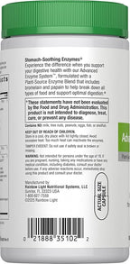Rainbow Light Advanced Enzyme System, Plant-Source Enzyme Blend, 180 Capsules (Package May Vary)