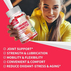 Nutravita Glucosamine Chondroitin Gummies with MSM & Elderberry Extra Strength - Joint Support, Antioxidant Immune Support Supplement for Adults, Men & Women.120 Strawberry Chews