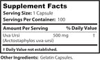 Dr Clark Store Uva Ursi Urinary Tract Support - 500 Mg, 100 Vegan Supplements, Immune Booster