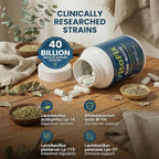 Probiotic & Prebiotic SlimBiotic Synbiotic – 40 Billion CFU with MAKTREK® Bi-Pass Tech, Helps Gut Health & Digestion, Regularity, Bloat, Immune & Weight Loss For Women and Men, (60 Ct) Gluten Free