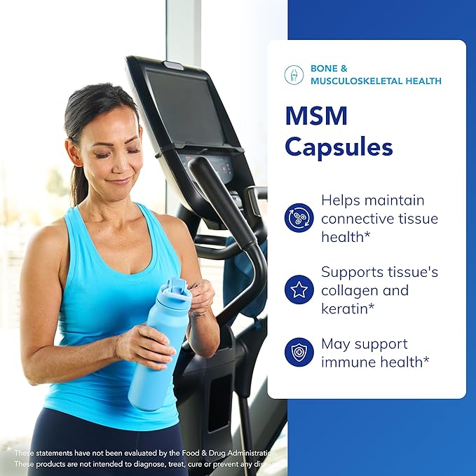 Pure Encapsulations MSM Capsules | Sulfur Supplement to Support Joints, Immune System, Connective Tissue, and Respiratory Health* | 360 Capsules