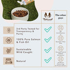Natural Dog Company Wild Alaskan Salmon Oil Formula with Omega 3, Fish Oil for Dogs Supplement, Skin & Coat Dog Oil, Itchy Relief, Immune Support for Joints & Heart, Liquid Food Topper, 32 oz