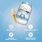 EHP Labs OxyWhey Whey Protein Isolate – 25g High Protein, Low Carb, Sugar Free Meal Replacement – Lean Whey Powder for Muscle Recovery – Non-GMO, Gluten Free – 25 Serves – Vanilla Ice Cream