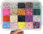 20 Compartment UV Protected Large Cobalt Blue Pill Case with Airtight Seal, Spill Proof, Silicone Gasket Waterproof Med Box with Medication Map (Black and Clear, 20 Compartment - 2 Pack)