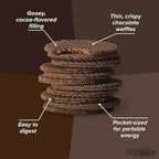 Honey Stinger Organic Chocolate Waffle, Energy Stroopwafel for Exercise, Endurance and Performance, Sports Nutrition for Home & Gym, Pre and Post Workout, 16.96 Ounces (Pack of 16)