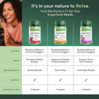 Nature’s Bounty Superfoods Plus Energy to Support Cellular Energy, 23 Fruits & Veggies Supplement, 30 Capsules