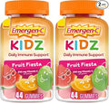 Emergen-C Kidz Daily Immune Support Dietary Supplements,Flavored Gummies with Vitamin C and B Vitamins,Fruit Fiesta Flavored Gummies -,44 Count (Pack of 2)
