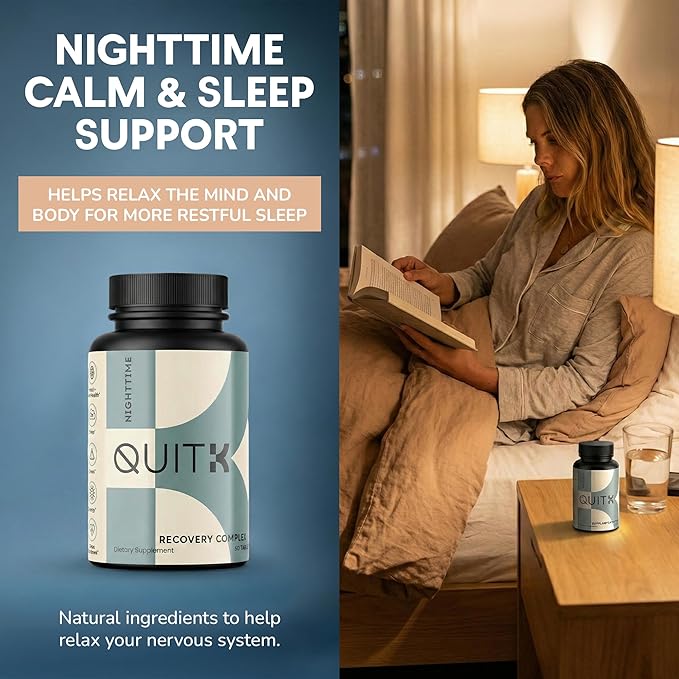 Withdrawal and Detox Support 90 Day Recovery Complex – Sleep, Energy, Stress, Mood, & Craving Support – Daily Supplement - Magnesium Glycinate, Ashwagandha, GABA, L-Theanine, Agmatine & More