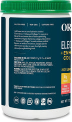 Organikа Electrolytes with Enhanced Collagen Powder for Women & Men - 13 oz - Zesty Lemon Berry-Flavored Effervescent Electrolyte & Collagen Drink Mix - Deep Hydration, Mobility, Skin, Hair, & Nails