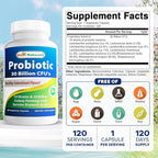 Best Naturals Probiotic 10 Strains 30 Billion Shelf Stable 120 Veggie Caps (120 Count (Pack of 2))