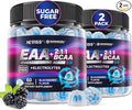 Essential Amino Acids EAA Gummies Nutritional Supplements for Women Men, BCAAs Branched Chain Amino Acids Supplement Gummies w/ Electrolyte Hydration, Black Raspberry Flavor, Gluten Free, Vegan, 120ct