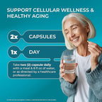 PUREHEALTH RESEARCH Youth Switch - Anti Aging Supplement for Women & Men - Longevity Mix for Healthy Aging - with Ashwagandha, Cat's Claw Extract, Astragalus Root, L-Lysine HCL & More - 60 Capsules