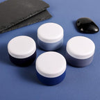 Kuangre Travel Containers for Toiletries, Silicone Cream Jars BPA-Free, Leak-proof 2oz Travel Size Containers, Portable Size Silicone Jars with Lid for Cosmetic Face Hand Body Cream (4 Pack)