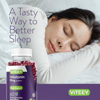 Viteey Melatonin Gummies 10mg - Sleep Gummies for Adults Extra Strength Melatonin - Vegan, GMO Free, Gluten Free - 60 Count