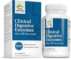 Terry Naturally Clinical Digestive Enzymes - Digestion Supplement for Nutrient Absorption - Includes Undiluted Pancreatic Enzymes - Gluten-Free, Dairy-Free & Non-Soy - 90 Tablets (45 Servings)