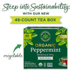 Traditional Medicinals Tea, Organic Peppermint, Soothes Your Belly, Refreshing & Minty, 48 Tea Bags