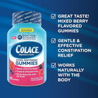 Colace Stool Softener Gummies, Gentle Dependable Constipation Relief Magnesium Citrate Gummies, No.1 Doctor Recommended Stool Softener Brand, Berry Flavored 60ct