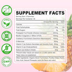 Feminine Balance Gummies for Women, Premium PH Balance Supplement with Vitamin C & D for Women's Vaginal Health & Immune Support, Vegan, Pineapple Flavor, 60 Count