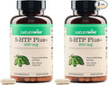 NatureWise 5-HTP 200mg Supplement from Griffonia Seeds with Cofactor Vitamin B6 - Mood Support and Natural Sleep Aid for Adults - Delayed-Release,Vegan - [2-Month Supply],60 Count (Pack of 2)