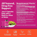 Metabolism for Her - Appetite & Metabolism Support for Women - Curb Cravings, Reduce Caloric Intake & Promote Feelings of Fullness - Berberine, Chromium Picolinate & Guarana - 60 Veg Capsules