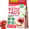 Apple Cider Vinegar Gummies, Advanced ACV Gummy with Probiotics, BHB, B12 and Keto Support - Keto Acv Gummies for Detox, Metabolism, Digestion, Gut & Immune Health - Sugar Free, Vegan, 180 Counts