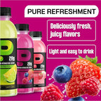 Protein2o Hydration Drink - 2-in-1 Liquid Clear Whey Protein Isolate and Electrolyte Drink - 20g Protein, Vitamins B5, B6 - Post-Workout Recovery - 16.9 Fl Oz - 12 Count Mixed Berry
