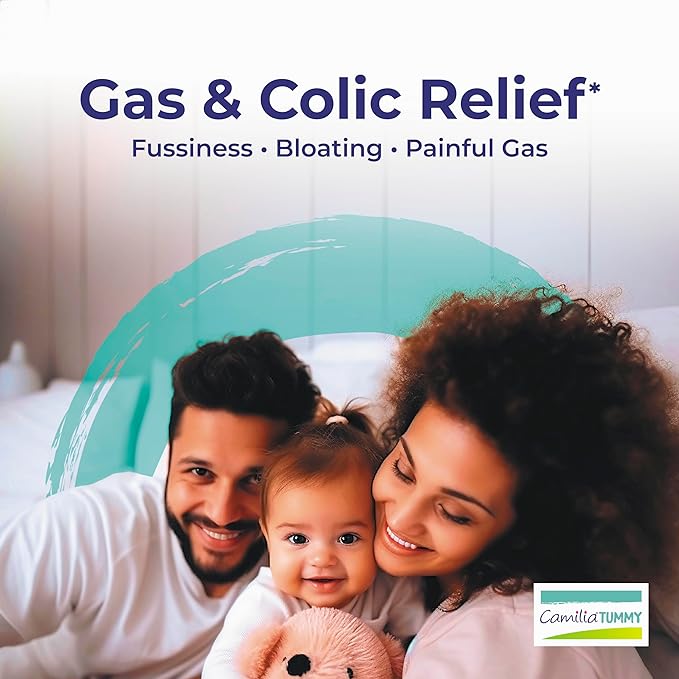 Boiron Camilia Tummy for Colic, Painful Gas, Bloating, & Fussiness- Sterile and Non-Drowsy Liquid Doses - 30 Count (Packaging May Vary)