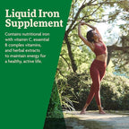 Floradix Iron & Herbs - Liquid Herbal Supplement for Energy Support - Iron Supplement with Vitamin C & Vitamin B Complex - for Men & Women - 16.9 fl oz